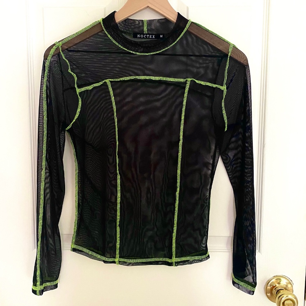 Noctex Sabrina Mesh w/ LE Neon Green Detail